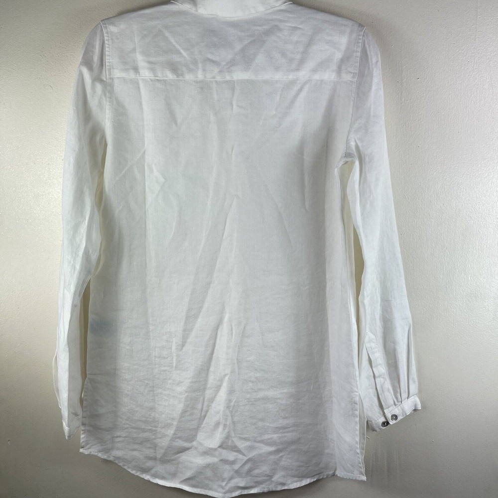 Tori Richard Honolulu White‎ Linen Shirt - Picture 9 of 13